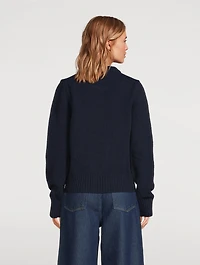 Flower Jacquard Sweater