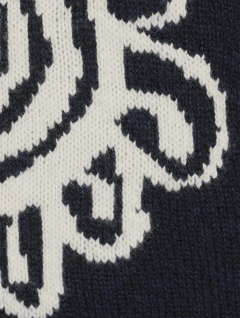 Flower Jacquard Sweater