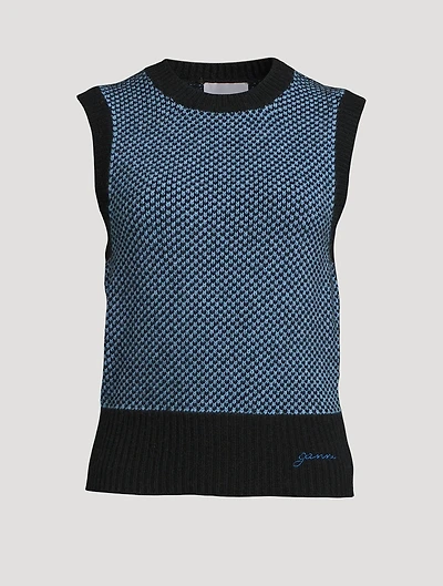 Jacquard Sweater Vest