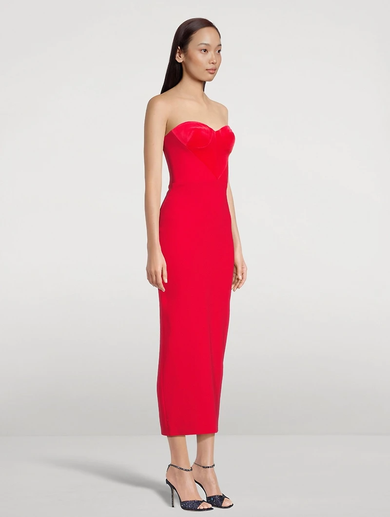 Charlton Stretch Crêpe Strapless Dress