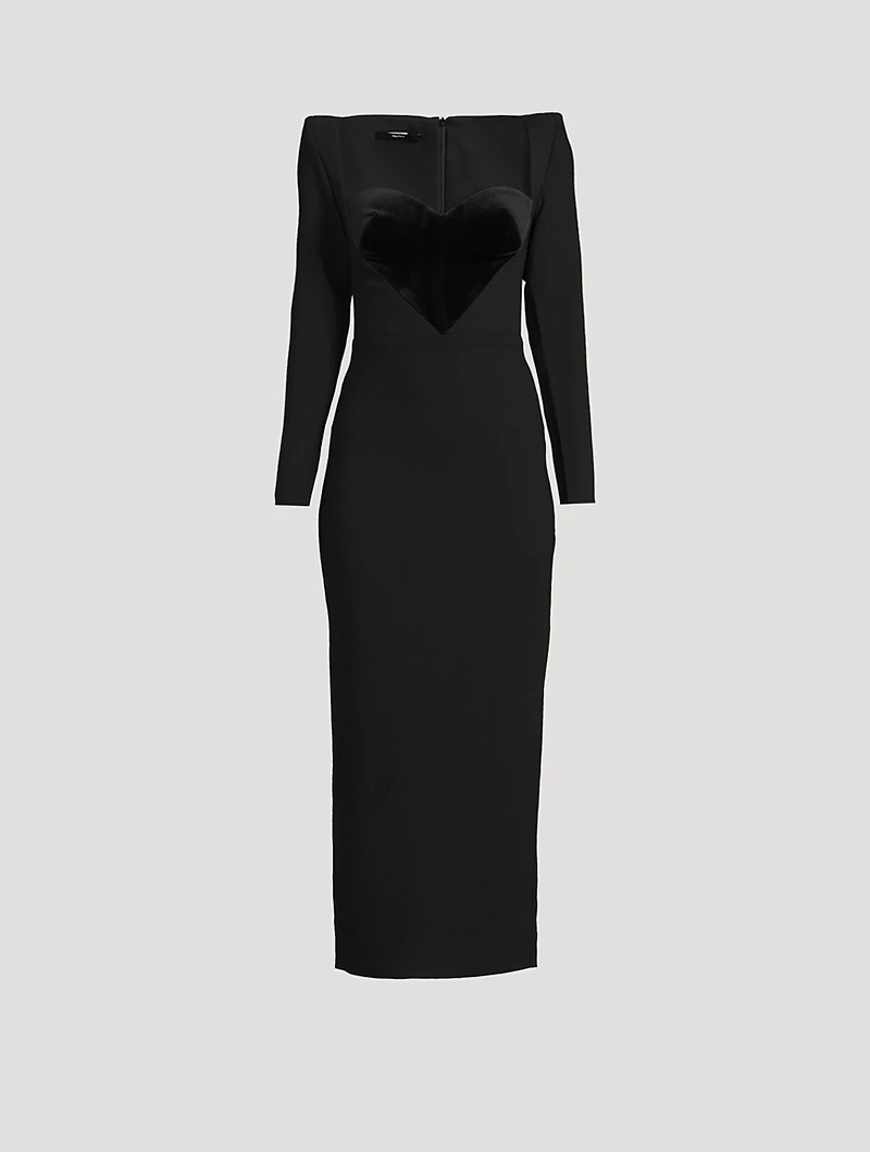 Lyndon Velvet Heart Midi Dress
