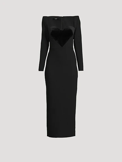 Lyndon Velvet Heart Midi Dress