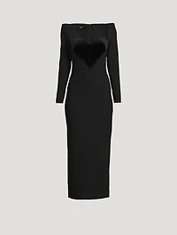 Lyndon Velvet Heart Midi Dress