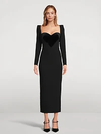 Lyndon Velvet Heart Midi Dress