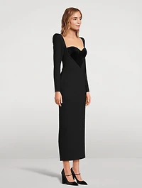 Lyndon Velvet Heart Midi Dress