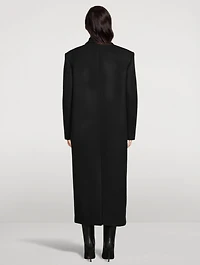 Oversized Double-Breasted Wool Coat