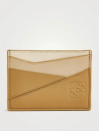 Puzzle Leather Card Holder