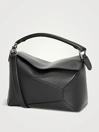 Small Puzzle Edge Leather Bag