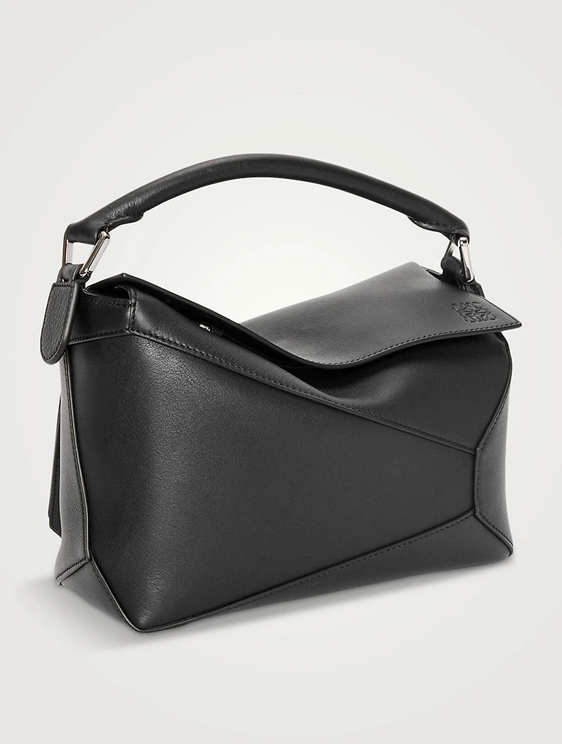 Small Puzzle Edge Leather Bag