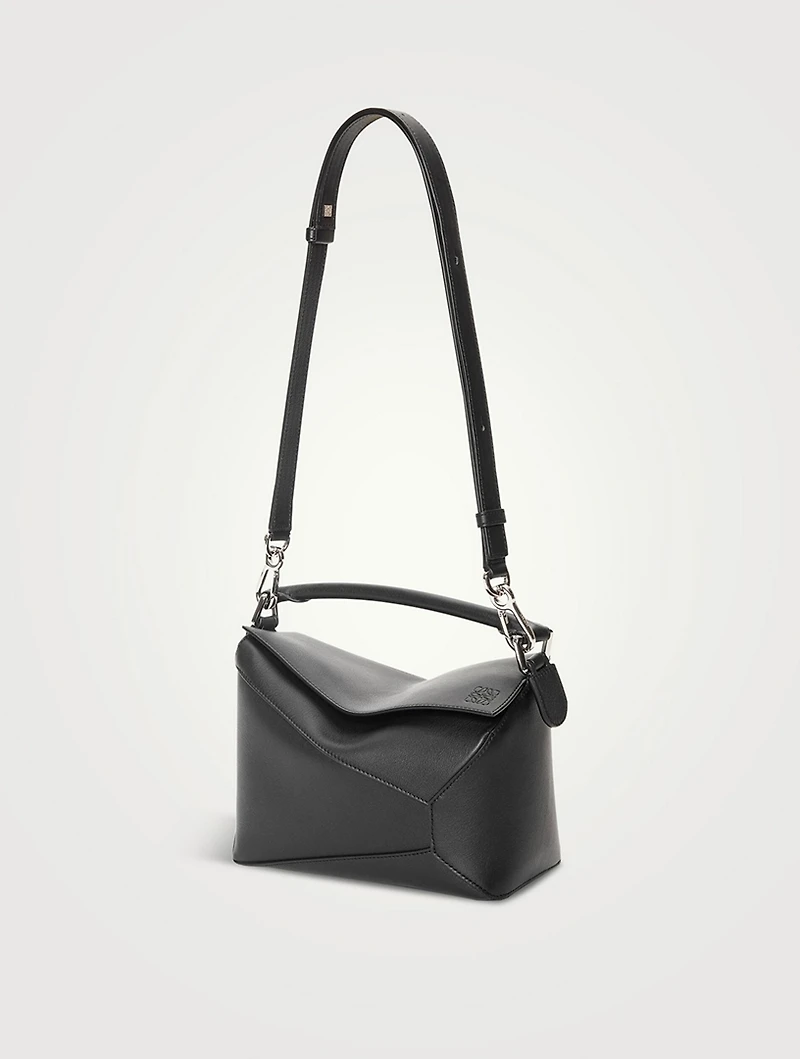 Small Puzzle Edge Leather Bag