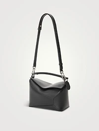 Small Puzzle Edge Leather Bag