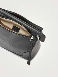 Small Puzzle Edge Leather Bag