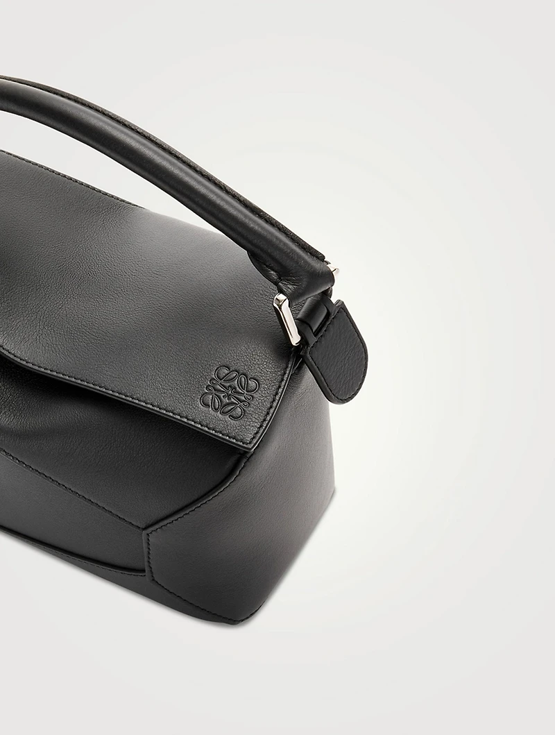 Small Puzzle Edge Leather Bag