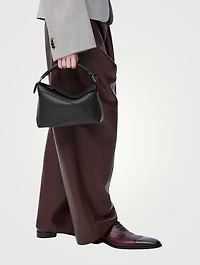 Small Puzzle Edge Leather Bag