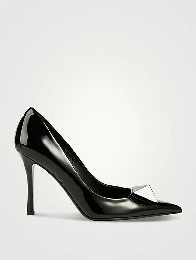 One Stud Leather Pumps