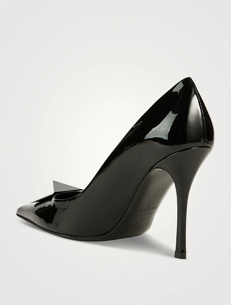 One Stud Leather Pumps
