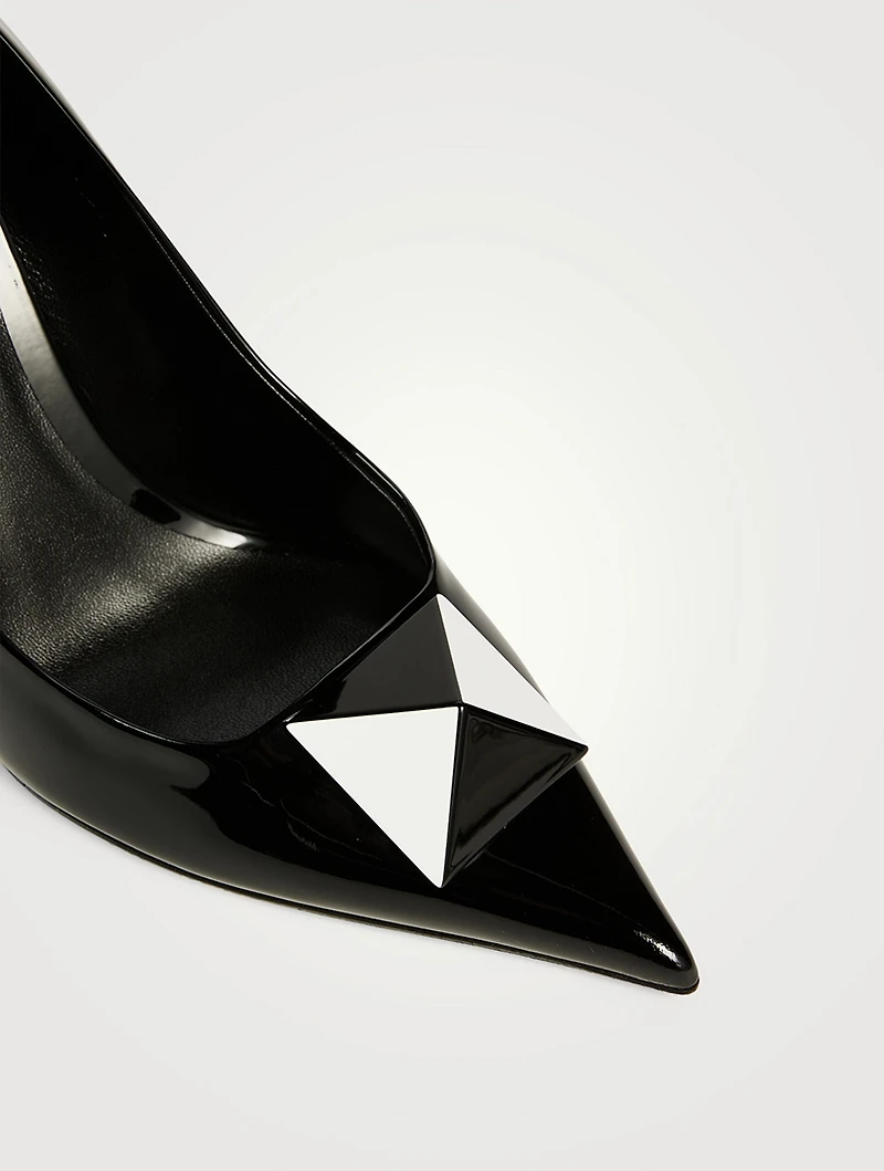 One Stud Leather Pumps