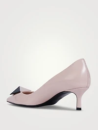 One Stud Leather Pumps