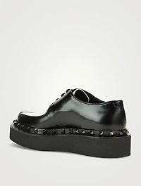 Rockstud M-Way Leather Derby Shoes