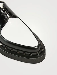 Rockstud M-Way Leather Derby Shoes