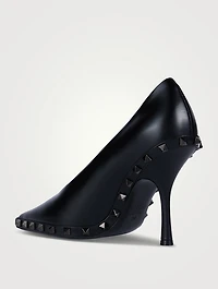 Rockstud Leather Pumps