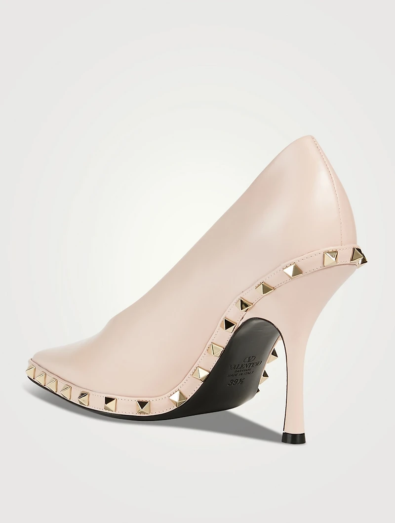 Rockstud Leather Pumps