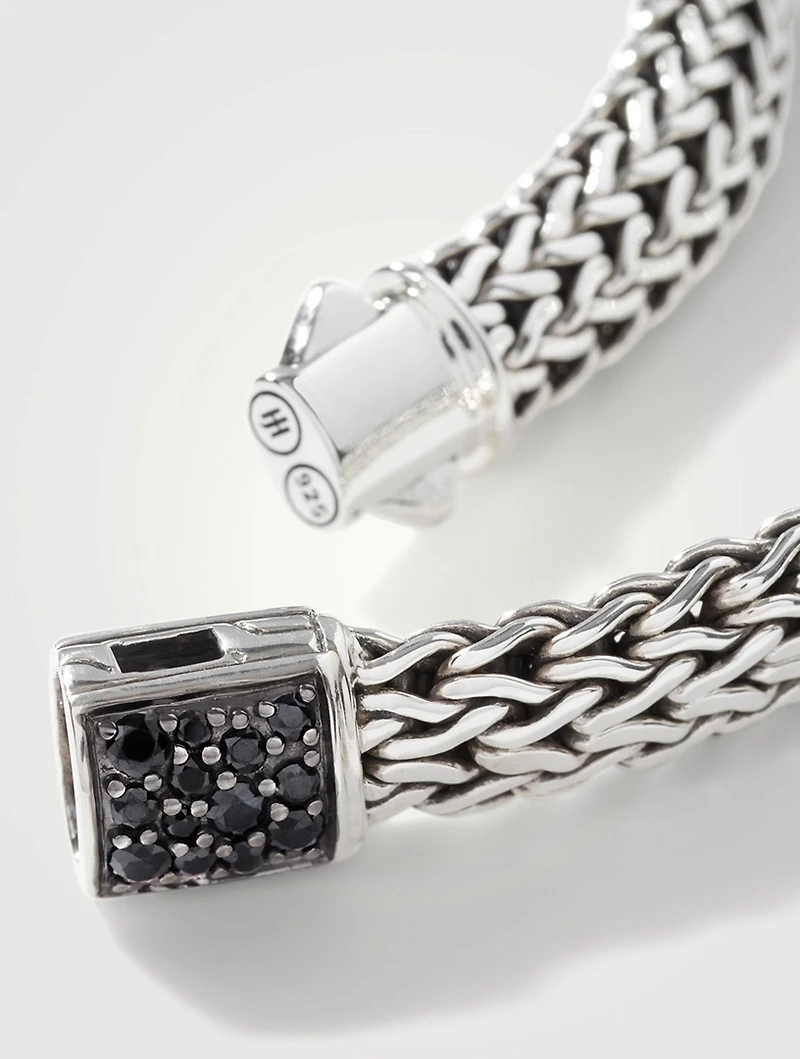 Classic Chain Reversible Bracelet With Blue Sapphire