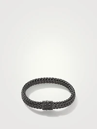 Classic Chain Bracelet With Black Sapphire
