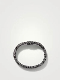 Classic Chain Bracelet With Black Sapphire