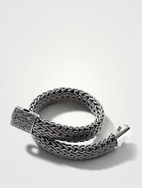 Classic Chain Bracelet With Black Sapphire
