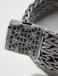 Classic Chain Bracelet With Black Sapphire
