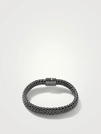Classic Chain Bracelet With Black Sapphire
