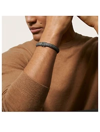 Classic Chain Bracelet With Black Sapphire