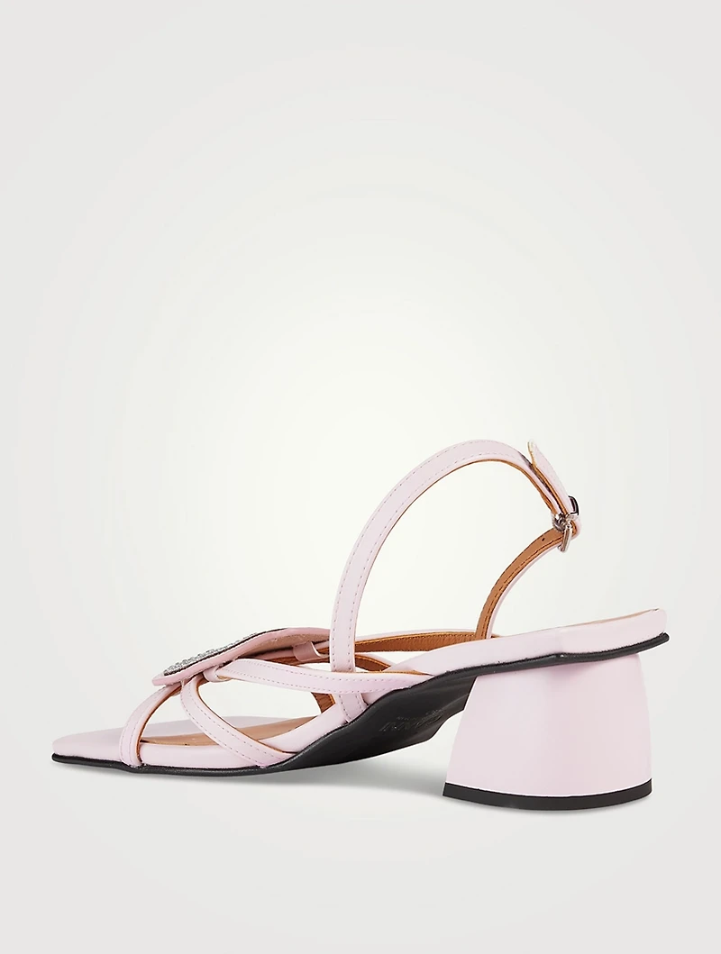 Embellished Butterfly Slingback Sandals