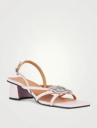 Embellished Butterfly Slingback Sandals