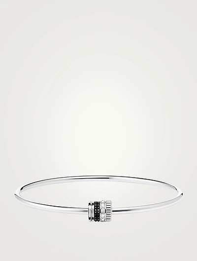Quatre Black Edition 18K White Gold Bracelet With Black PVD And Diamonds
