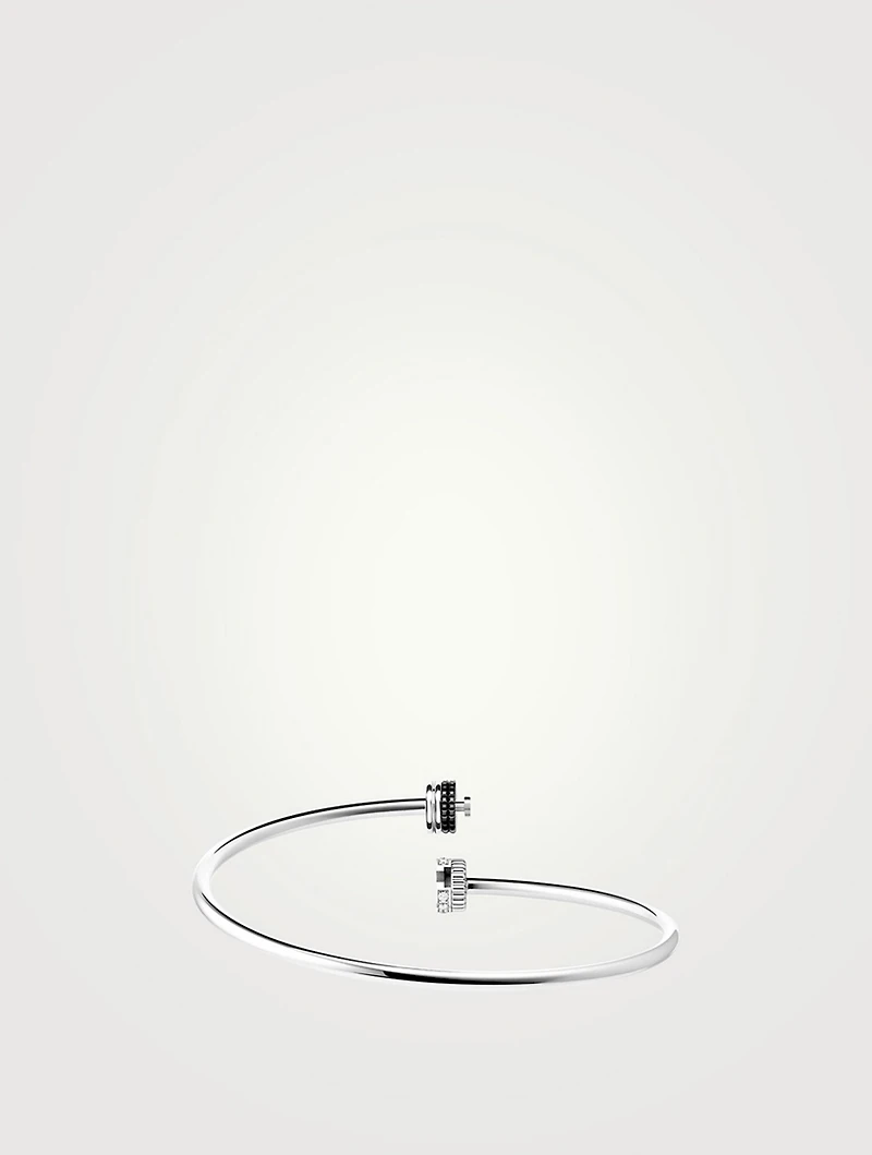 Quatre Black Edition 18K White Gold Bracelet With Black PVD And Diamonds