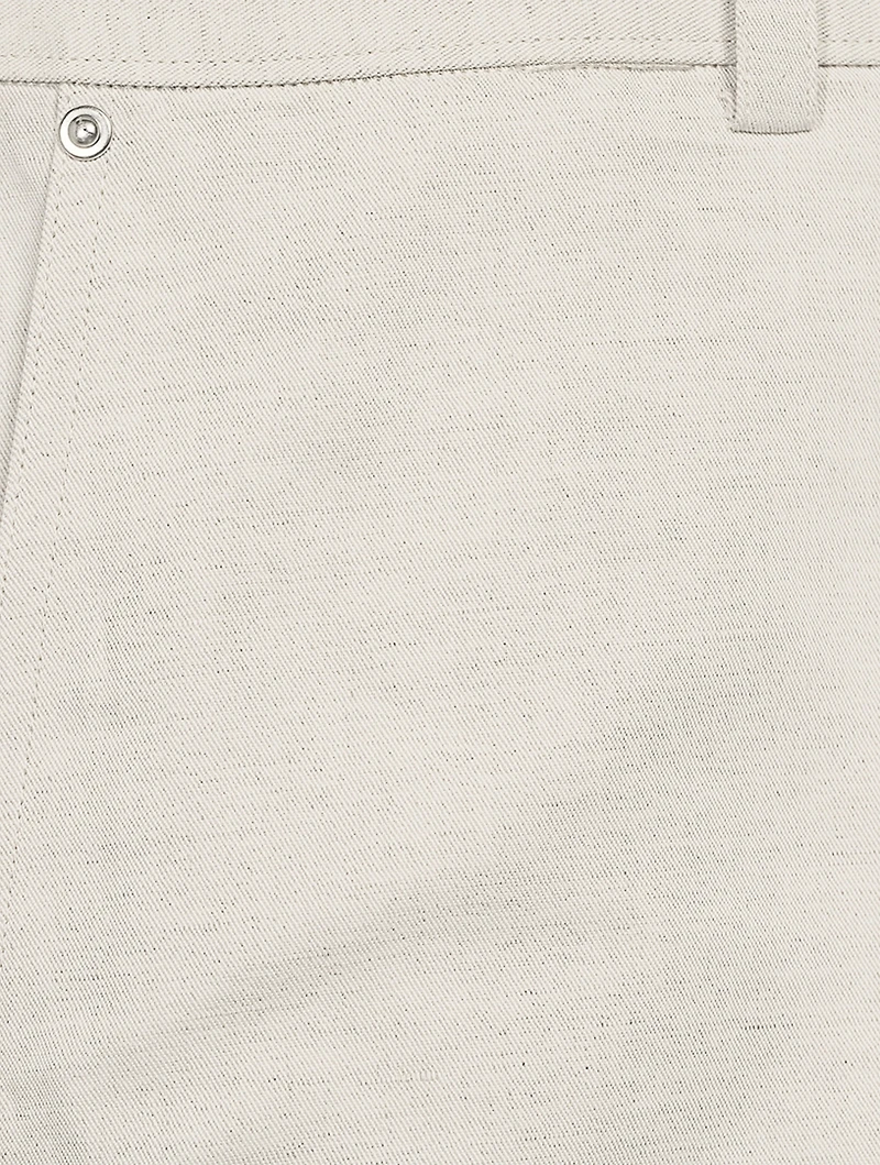 Linen Straight-Leg Carpenter Pants