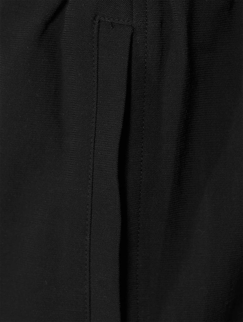 Cotton And Linen Straight-Leg Pants