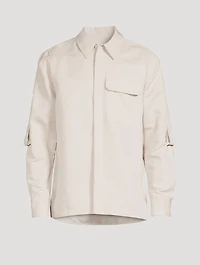 Linen Cargo Shirt
