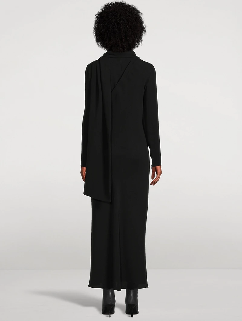 Pascal Draped Silk Crepe Dress