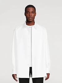 Cotton Poplin Shirt Jacket