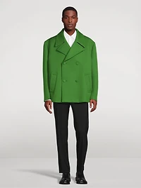 Wool-blend Double-Breasted Peacoat