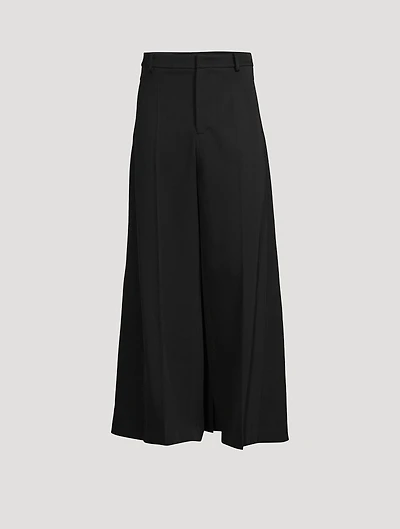 Wool Wide-Leg Pants