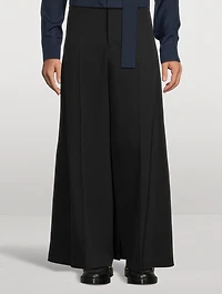 Wool Wide-Leg Pants