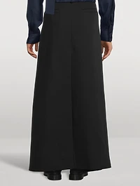 Wool Wide-Leg Pants