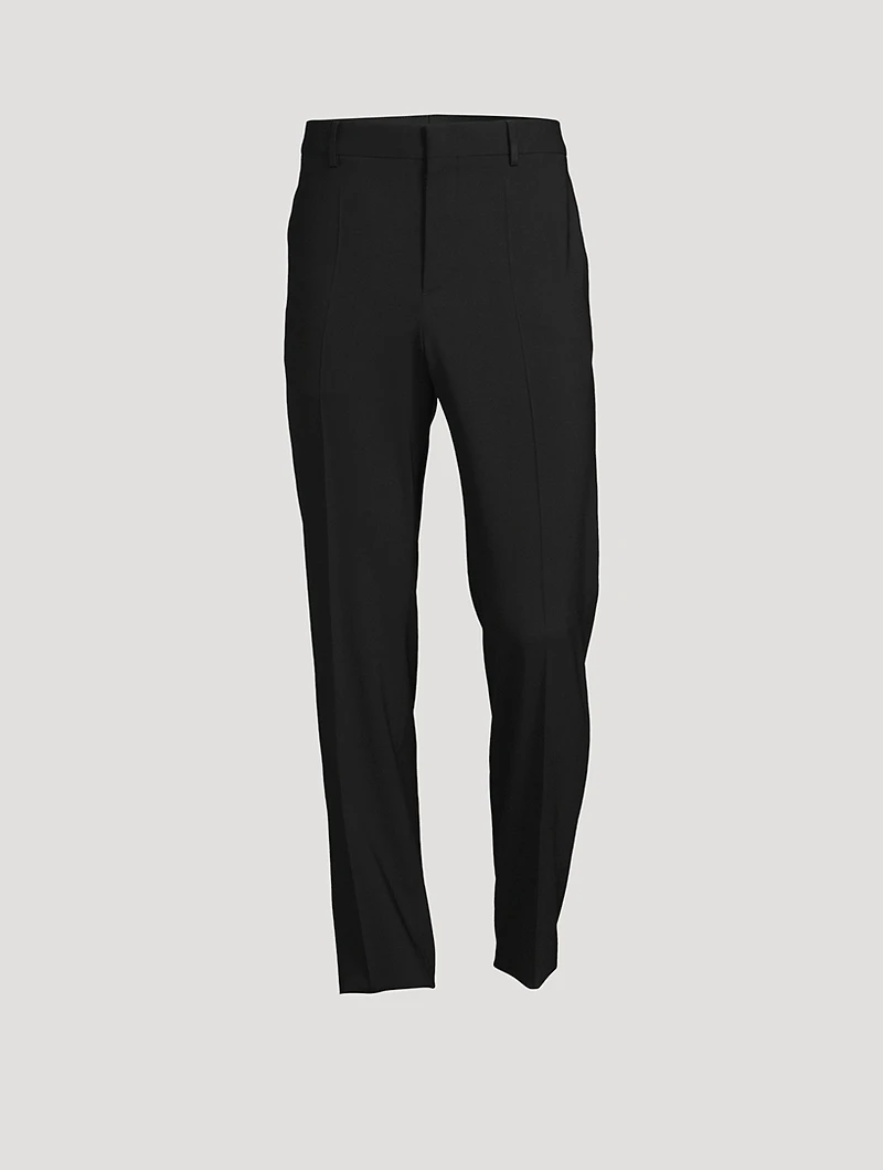Wool Stretch Slim-Fit Pants