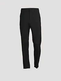 Wool Stretch Slim-Fit Pants