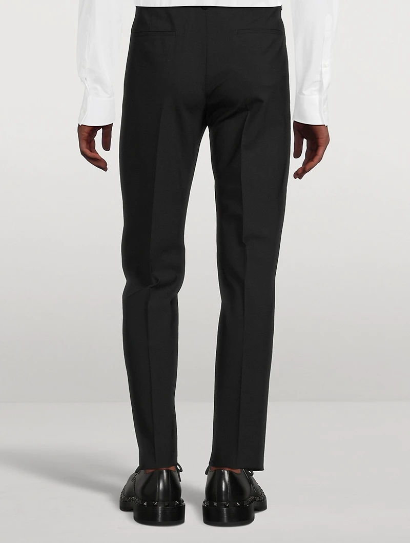 Wool Stretch Slim-Fit Pants
