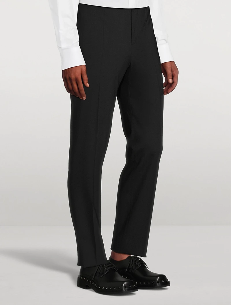 Wool Stretch Slim-Fit Pants